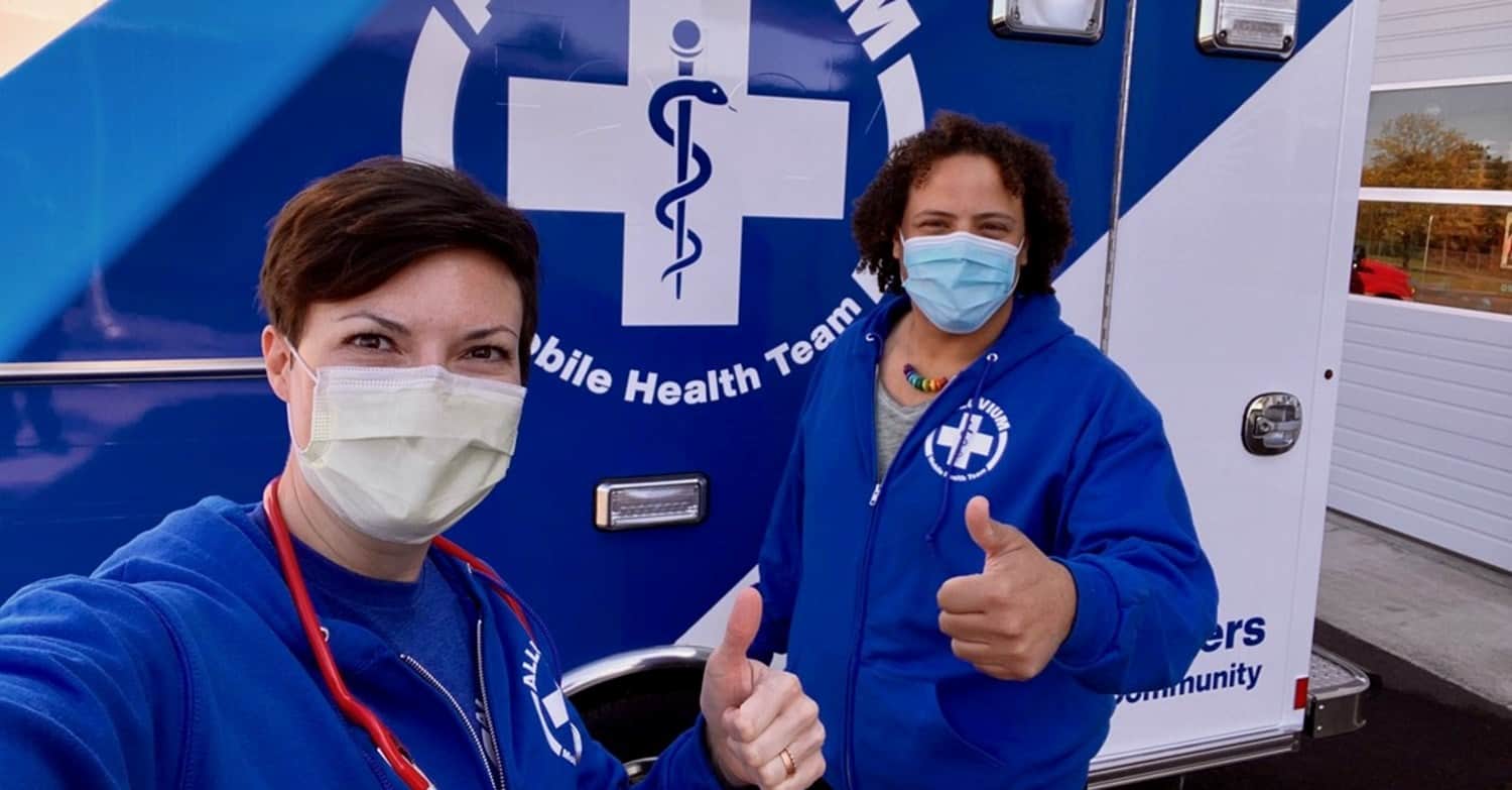 Left Dani Dupuis, NP C, President of Alluvium