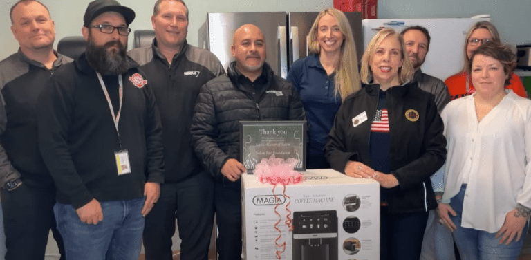 ServiceMaster of Salem & Salem Fire Foundation donate to the Willamette Valley Communications Center